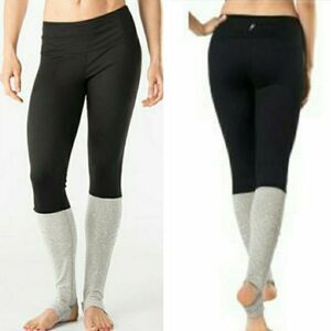 💜Studio by Capezio Black & Pink High Waist Anastasia Stirrup Pants Small